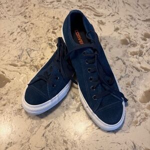 Converse Chuck Taylor Navy Blue Suede Sneakers Shoes W 9 M 7